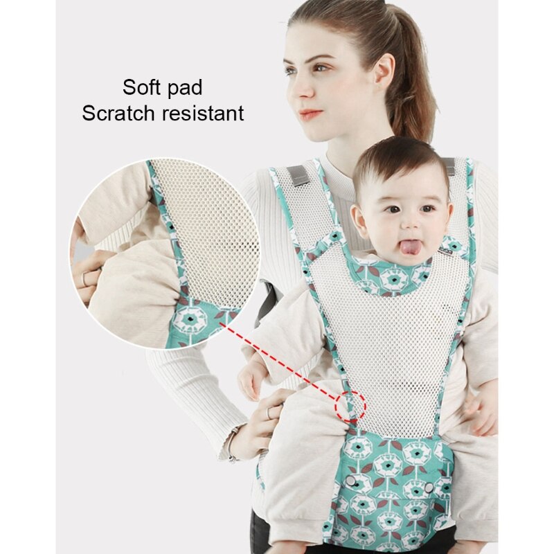 Travel Baby Carrier with Waist Stool Ergonomic Sling Wrap Hip seat Hold Waist Belt Backpack Sling Carrier Seat for 0-36 Months - Provence Home Living Store