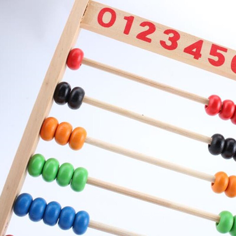 Wooden Abacus Children Early Math Learning Toy Numbers Counting Calculating Beads Abacus Montessori Educational Toy Kindergarten - Provence Home Living Store