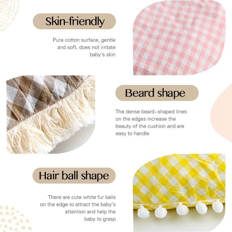 Baby Round Hair Ball Climbing Mat Soft Sleeping Mat Climbing Carpet Baby Play Mat Newborn Baby Crawling Blanket Round Carpet - Provence Home Living Store