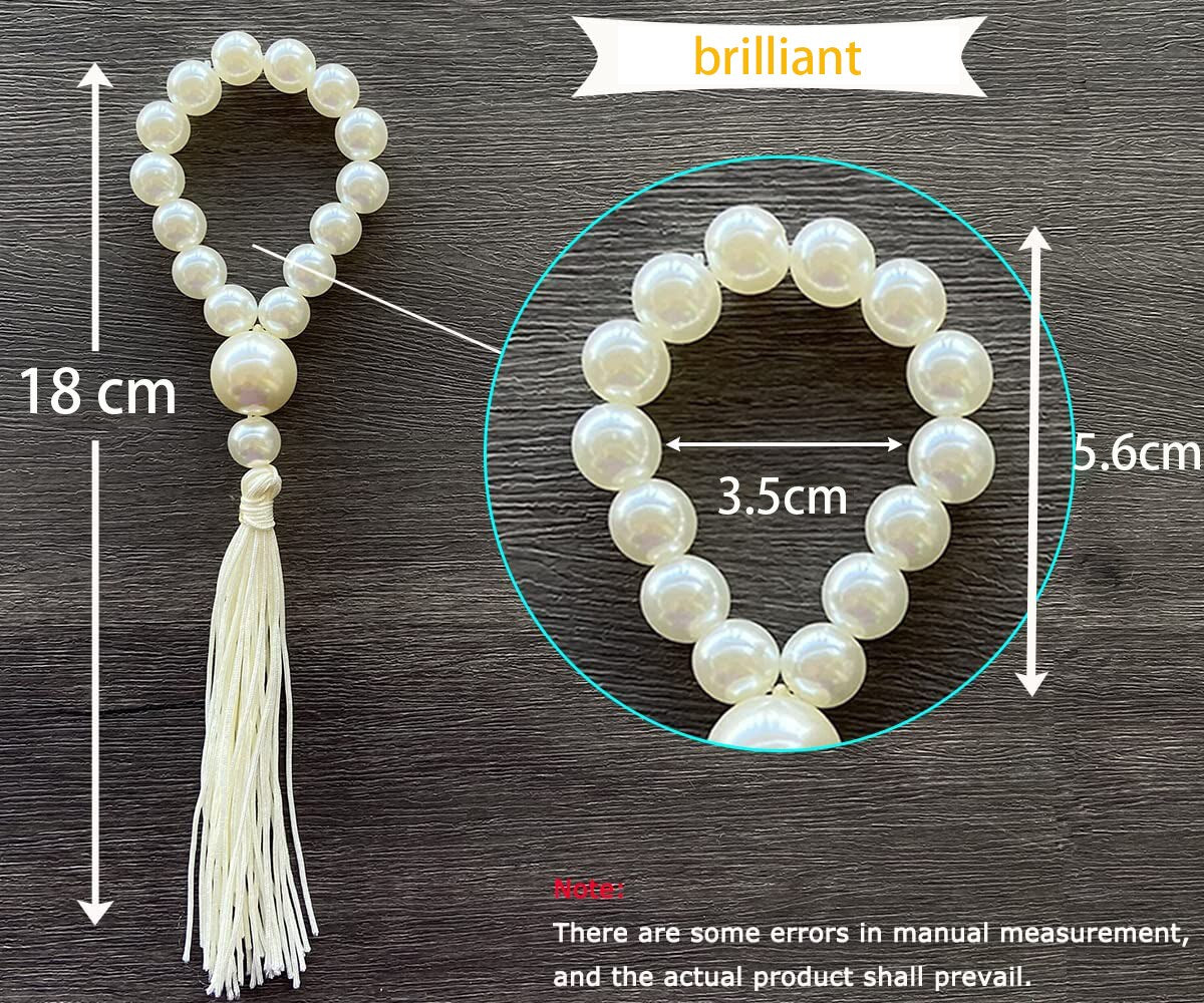 4PCS Pearl Tassels Napkin Buckles,Wedding Easter Napkin Rings,for Dinner Parties Dining Event Design Table Decoration - Provence Home Living Store