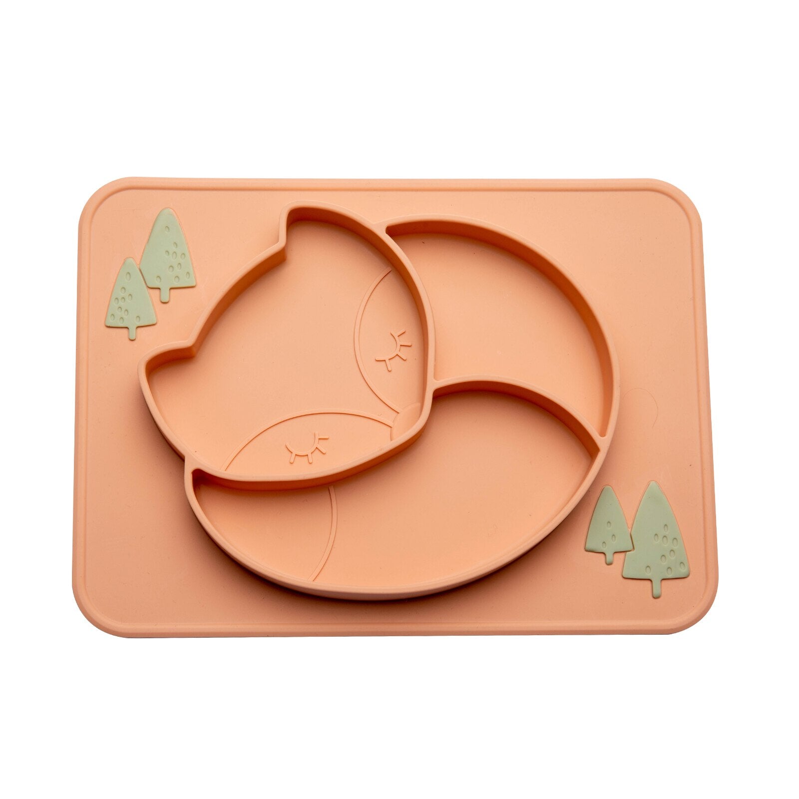 Baby Silicone Dinner Plate Children Bowl Cartoon Fox Silicone Children  Plate Food Grade Silicone Dinner Plate Baby Feeding - Provence Home Living Store