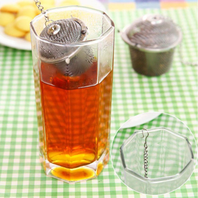 Stainless Steel Tea Infuser Sphere Locking Spice Tea Ball Strainer Mesh Infuser Tea Filter Strainers With Chains Kitchen Gadgets - Provence Home Living Store