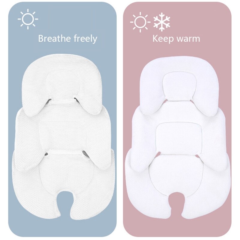 Baby Stroller Cushion Car Seat Insert Baby Head Neck Support Pillow Mattress Breathable Mesh Liner Mat Pram Thermal Mattress - Provence Home Living Store