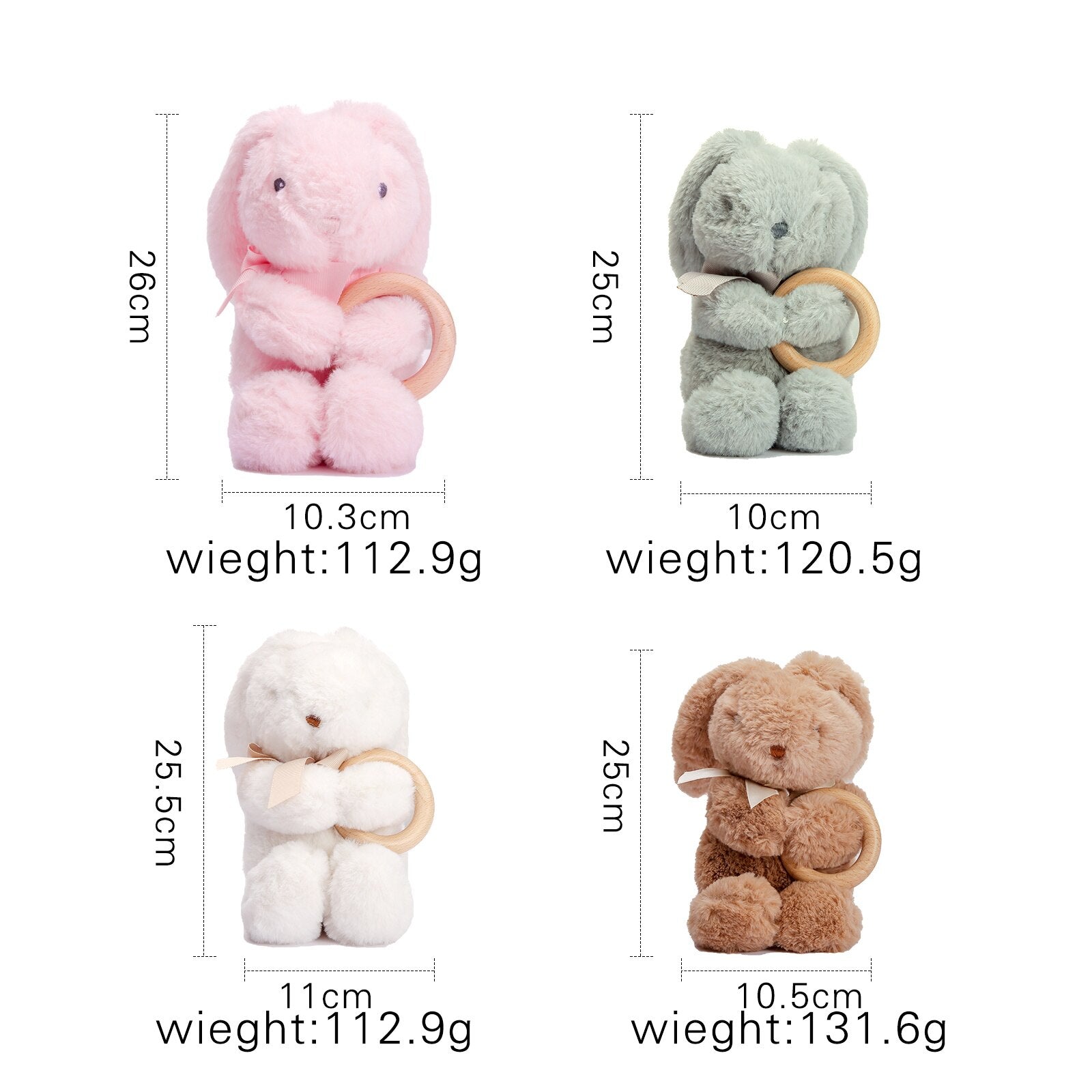 Plush Animals Soft Plush Toy Stuffed Kids Animal Rabbit Sleeping Cute Cartoon Stuffed Animal Dolls Children Birthday Gift - Provence Home Living Store