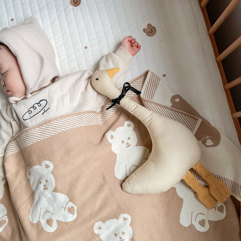 INS Stuffed White Goose、Rooster、Giraffe Toy For Baby Kid Animal Baby Accompanying Doll Comfort Toy Children Gift Room Decoration - Provence Home Living Store