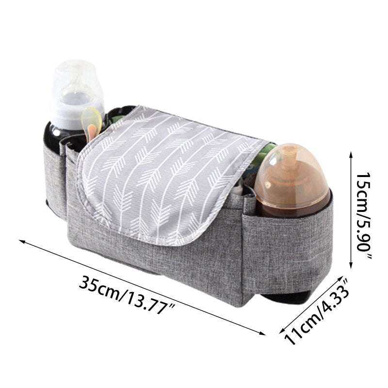 Universal Baby Stroller Storage Bag Toddler Buggy Pram Bottle Holder Organizer Multi-functional Pushchair Diaper Bag Mummy Bag - Provence Home Living Store