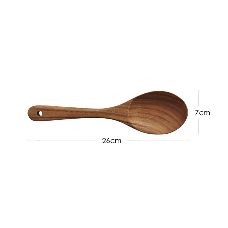 Wooden Spatula Kitchen Tableware Rice Spoon Salad Spatula Baking Scraper Cooking Mixing Rice Shovel Non-Stick Kitchen Tools - Provence Home Living Store