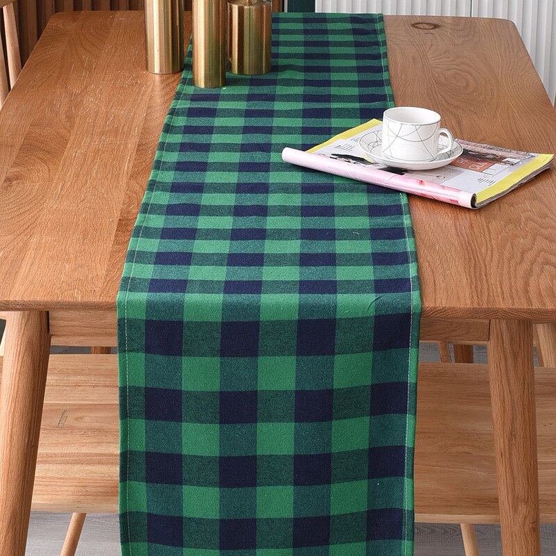 Buffalo Plaid Table Runner and Napkin Placemats Event Party Supplies Fabric Decor for Holiday Wedding Birthday Christmas Cloth - Provence Home Living Store