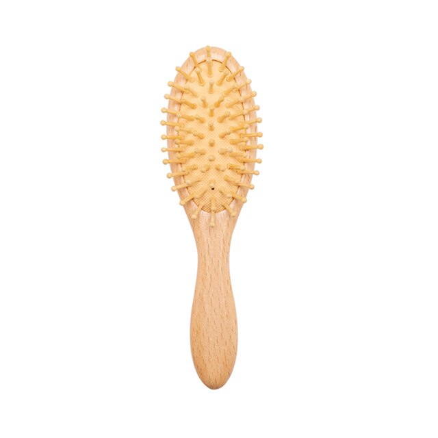 Baby Care Pure Natural Wool Baby BPA Free Wooden Brush Comb Brush Baby Hairbrush Newborn Hair Brush Infant Comb Head Massager - Provence Home Living Store