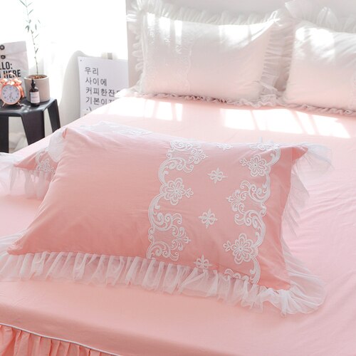 New Princess Lace ruffle pillowcase christmas pillow case decorative home textile bed pillow cases accessories 100% Cotton cloth - Provence Home Living Store