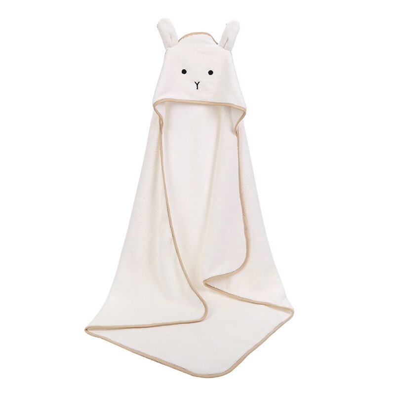 Baby Poncho Bath Towel Velvet Fleece Hood Infant Towels Blanket Newborn Towel XXFE - Provence Home Living Store