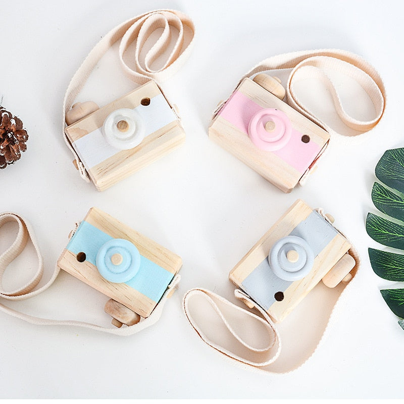 1PC Baby Wooden Toy Camera Fashion Pendant Baby Kids Hanging Camer Prop Decoration Nordic Hanging Wooden Camera Toy - Provence Home Living Store