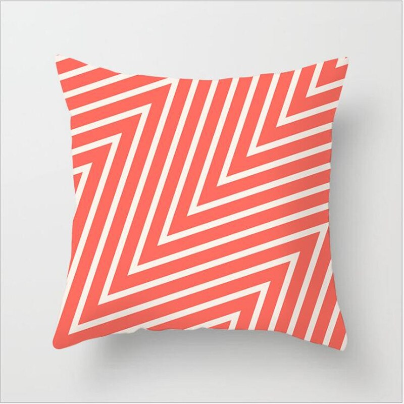 1pcs Coral Orange Cushion Cover Starfish Geometric Decorative Pillow Case Polyester Office Car Sofa Throw Pillowcases Home Decor - Provence Home Living Store