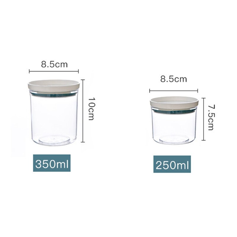 Food Sealed Jar Household Rice Food Nut Storage Jar Food Canister Grade Plastic Transparent Bottle With Lid Grain Storage Box - Provence Home Living Store