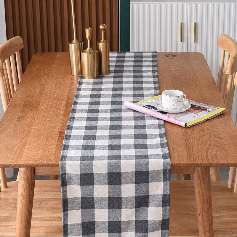 Buffalo Plaid Table Runner and Napkin Placemats Event Party Supplies Fabric Decor for Holiday Wedding Birthday Christmas Cloth - Provence Home Living Store