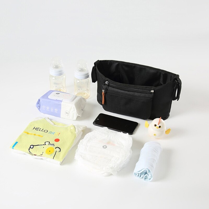 Baby Stroller Bag Universal Wearproof Diaper Nappy Bag Multi-Pocket Mummy Travel Bag Holder Cup Organizer for Newborn Pram Cart - Provence Home Living Store