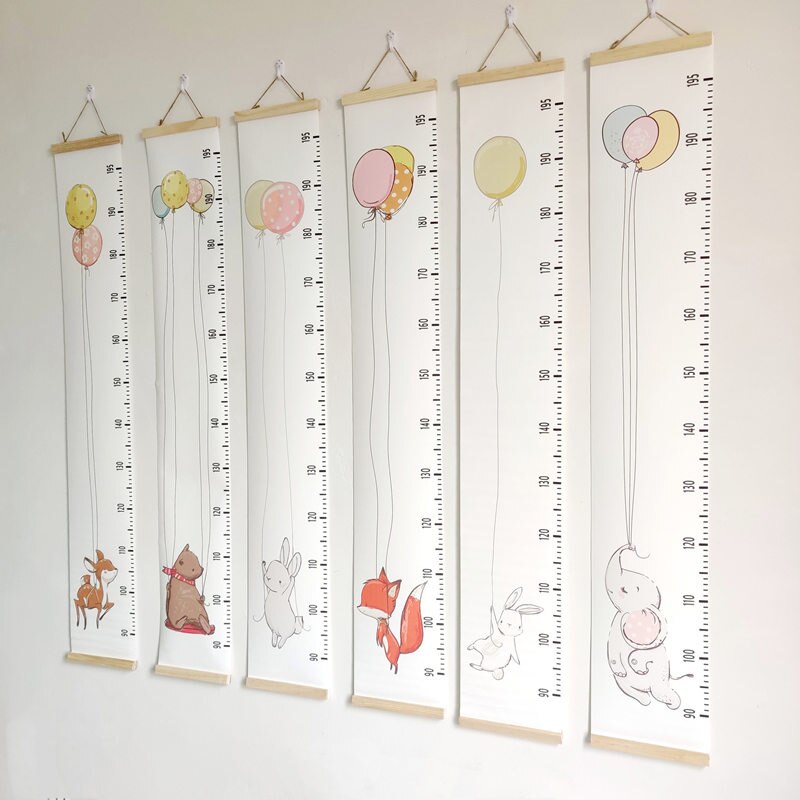 INS Nordic Baby Height Ruler Wooden Wall Hanging Child Kids Growth Chart Height Record Measure Ruler Home Decorative Photo Props - Provence Home Living Store