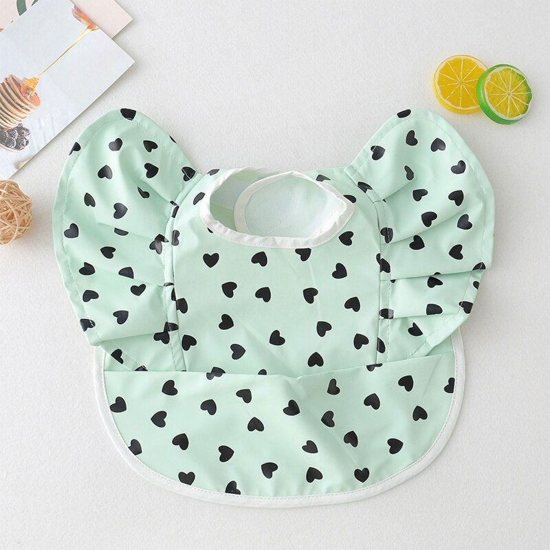 New Cartoon Bear Baby Bibs Waterproof Washable Newborn Boys Girls Feeding Apron Sleeveless Wings Art Smock for 0-3T Baby Stuff - Provence Home Living Store