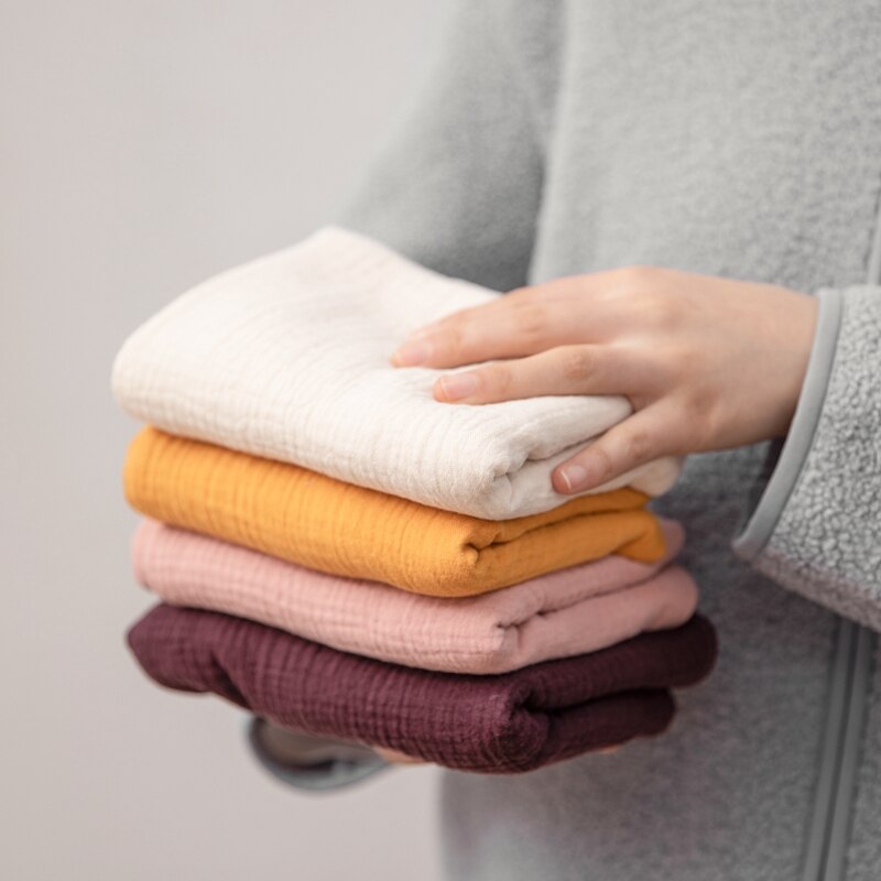 11Styles Of Baby Care Towels Ins Style Solid Color Towels Soft Cotton Skin-Friendly Towels For 0-24 Months Old Little Kids - Provence Home Living Store