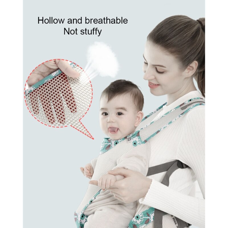 Travel Baby Carrier with Waist Stool Ergonomic Sling Wrap Hip seat Hold Waist Belt Backpack Sling Carrier Seat for 0-36 Months - Provence Home Living Store