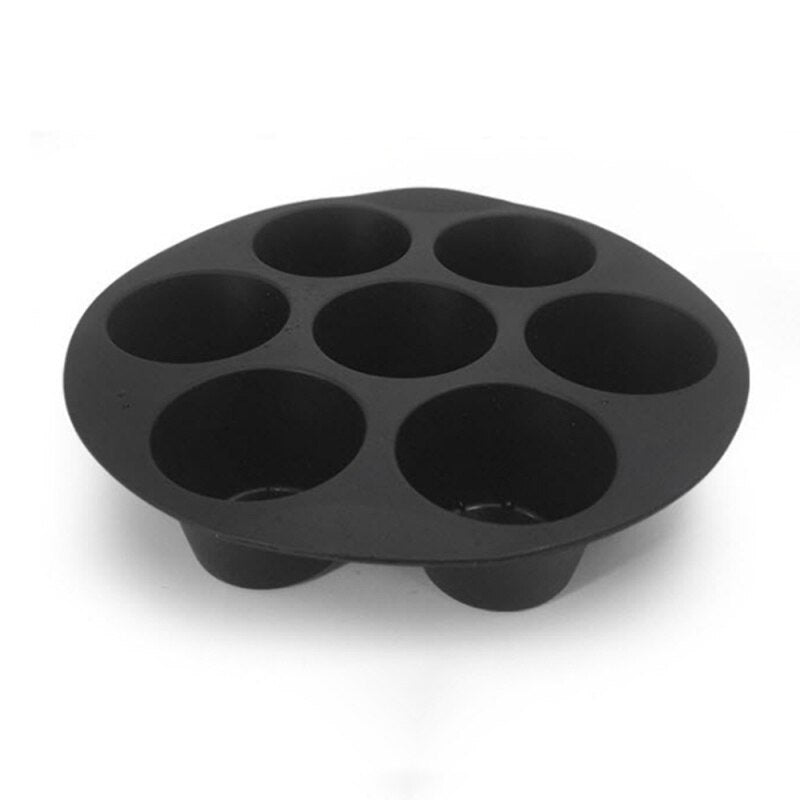 Air Fryer Silicone Cupcake Mold Non-Stick Muffin Cake Mould Baking Pan Tray Kitchen Bakeware For 3.5-5.8L Air Fryer Accessories - Provence Home Living Store