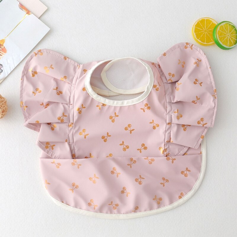 New Cartoon Bear Baby Bibs Waterproof Washable Newborn Boys Girls Feeding Apron Sleeveless Wings Art Smock for 0-3T Baby Stuff - Provence Home Living Store