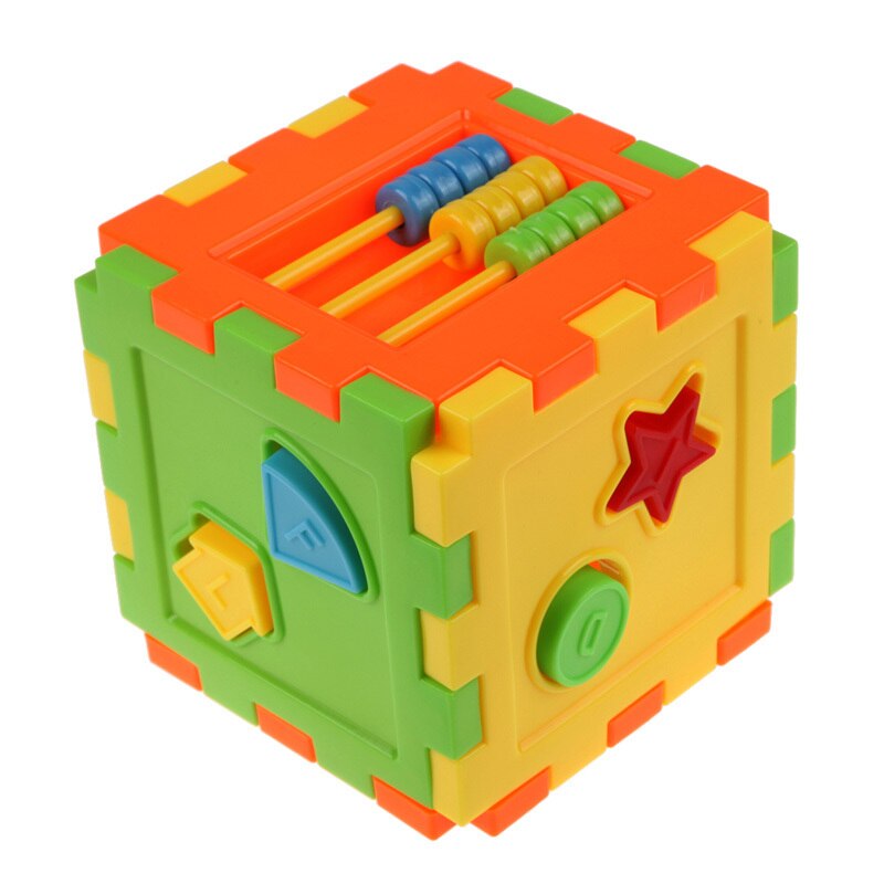 1PC Educational Cube Bricks Animal Geometric Shape Matching Blocks Sorting Box Plastic Baby Intelligence Assembling Toys Blocks - Provence Home Living Store