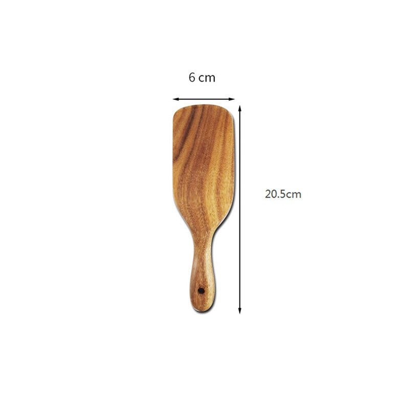 Wooden Spatula Kitchen Tableware Rice Spoon Salad Spatula Baking Scraper Cooking Mixing Rice Shovel Non-Stick Kitchen Tools - Provence Home Living Store