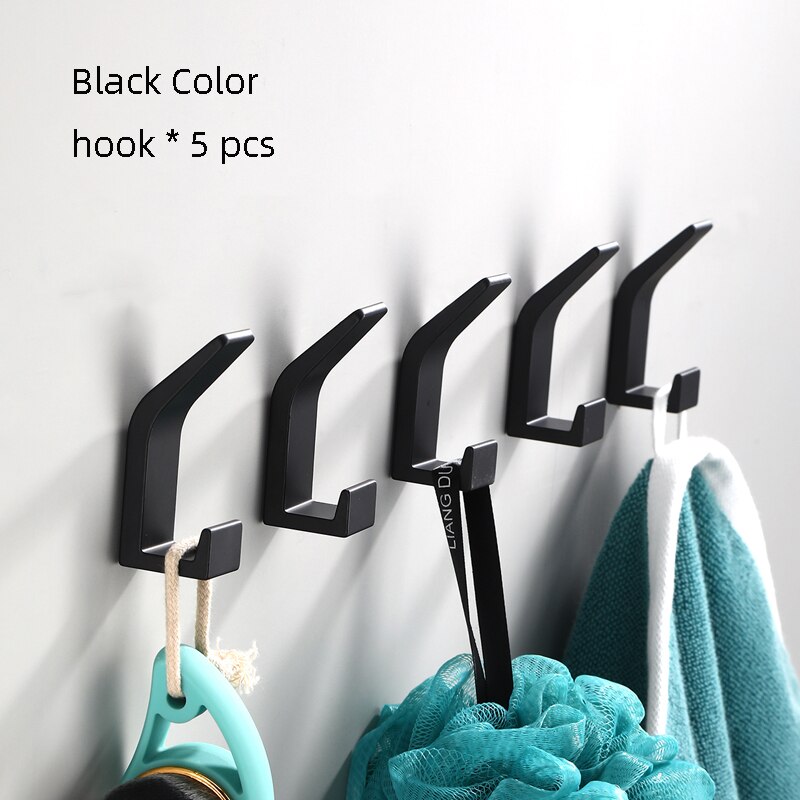 Self-adhesive clothes bag hanger hook kitchen storage towel hook for bathroom bath accessories modern wall hanger hook door hook - Provence Home Living Store