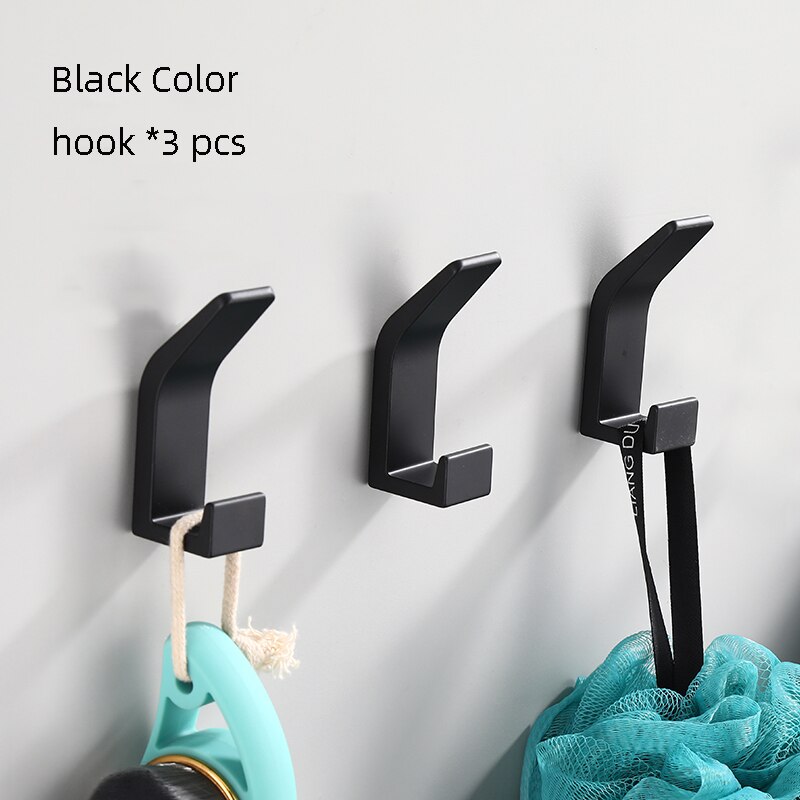 Self-adhesive clothes bag hanger hook kitchen storage towel hook for bathroom bath accessories modern wall hanger hook door hook - Provence Home Living Store