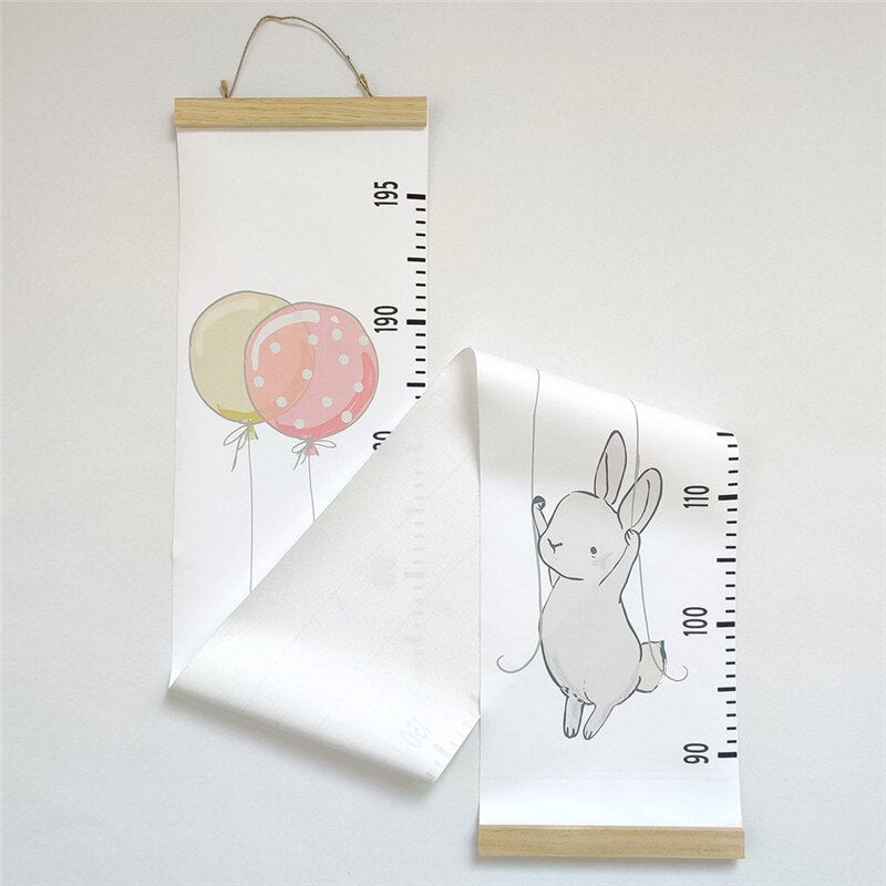 INS Nordic Baby Height Ruler Wooden Wall Hanging Child Kids Growth Chart Height Record Measure Ruler Home Decorative Photo Props - Provence Home Living Store