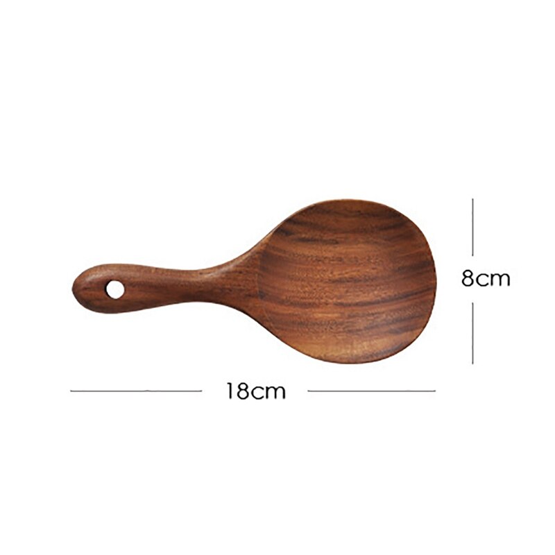 Wooden Spatula Kitchen Tableware Rice Spoon Salad Spatula Baking Scraper Cooking Mixing Rice Shovel Non-Stick Kitchen Tools - Provence Home Living Store