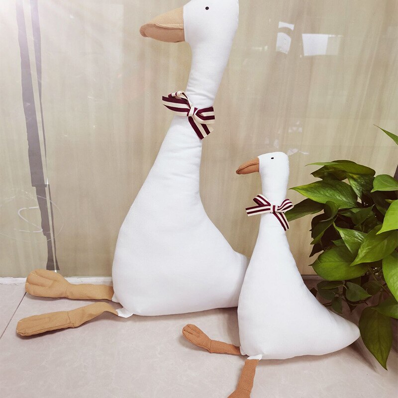 INS Stuffed White Goose、Rooster、Giraffe Toy For Baby Kid Animal Baby Accompanying Doll Comfort Toy Children Gift Room Decoration - Provence Home Living Store