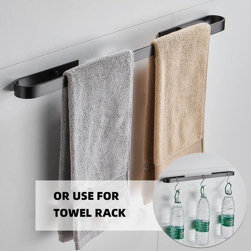 Slipper Rack  Towel Hanger Wall-Mounted Shoes Storage Rack Punch Free Slippers Holder - Provence Home Living Store