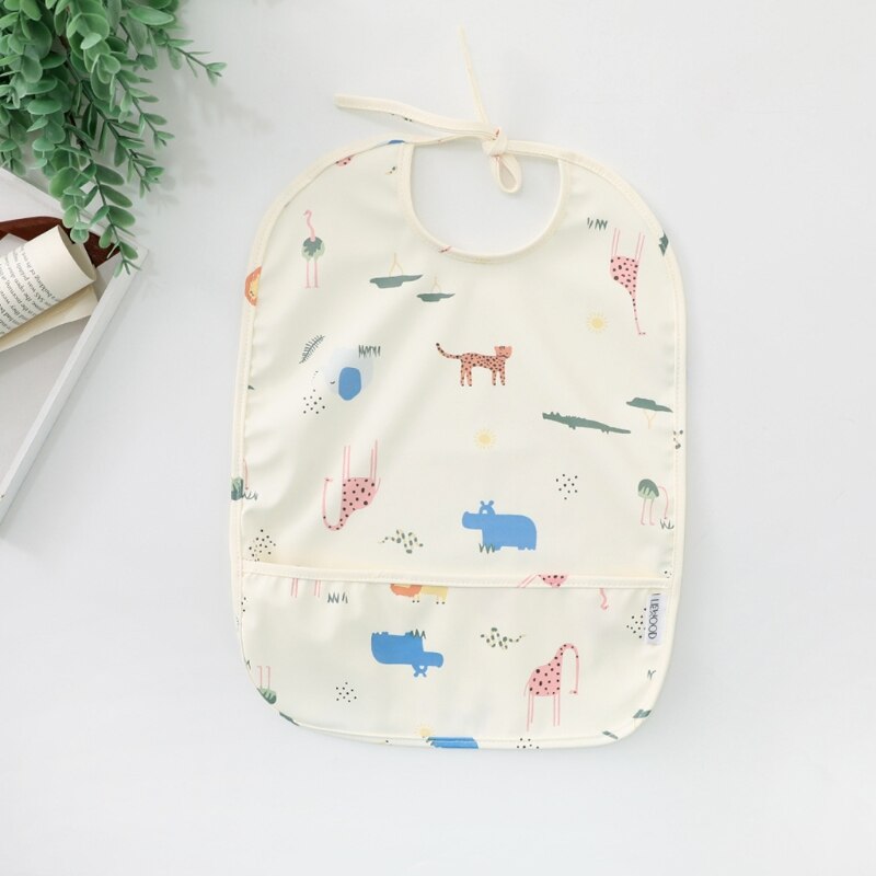 Cartoon Waterproof Baby Bibs BPA-Free Baby Starter Feeding Burp Cloths Infant Feeding Apron Smock for Newborn Dinner Lunch Bib - Provence Home Living Store