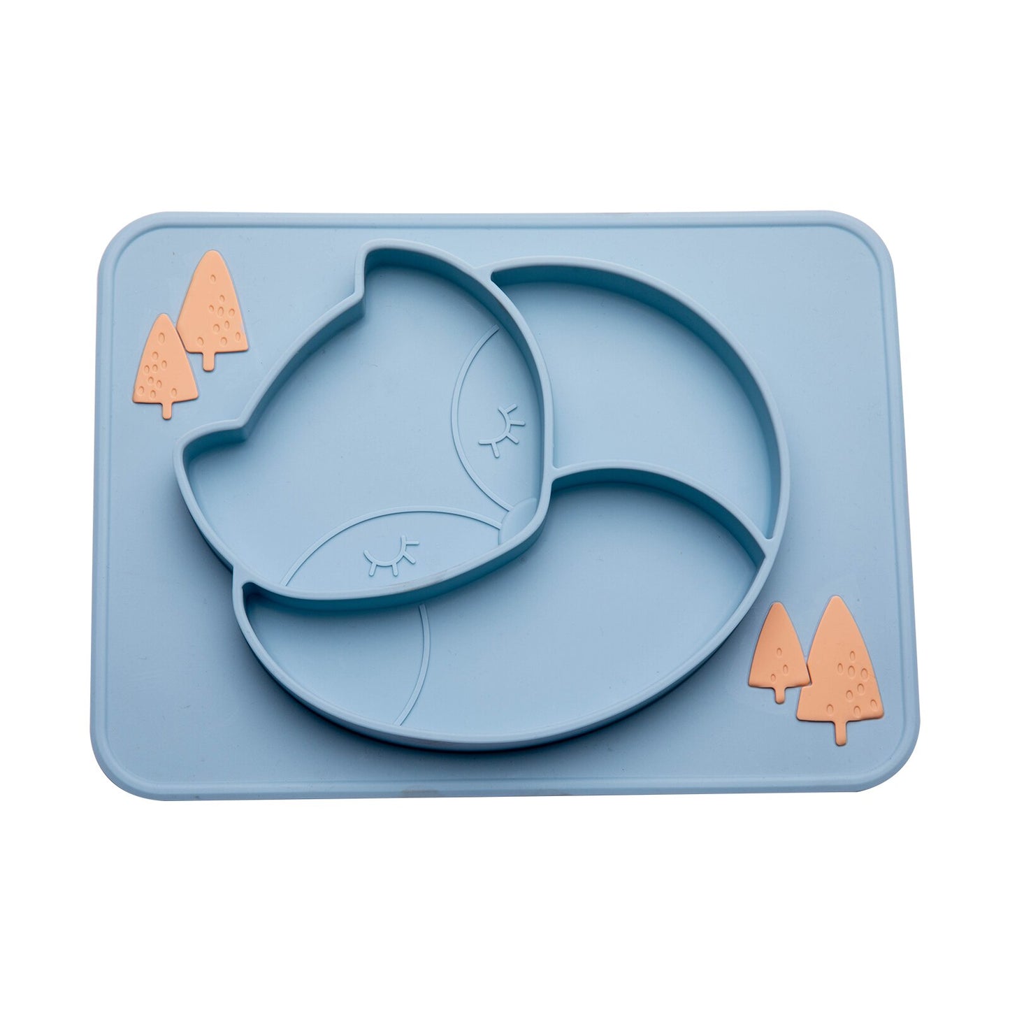 Baby Silicone Dinner Plate Children Bowl Cartoon Fox Silicone Children  Plate Food Grade Silicone Dinner Plate Baby Feeding - Provence Home Living Store