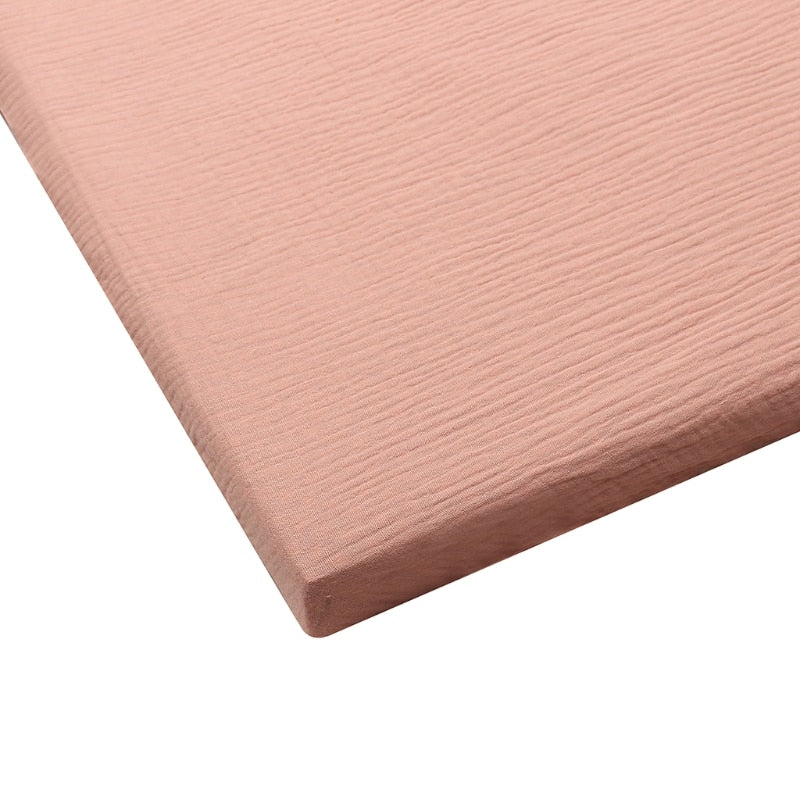 Cotton Crib Sheet Universal Baby Bed Fitted Sheet Solid Color Crib Fitted Sheet Mattress Cover Bedding Protector For Boys &amp; Girl - Provence Home Living Store