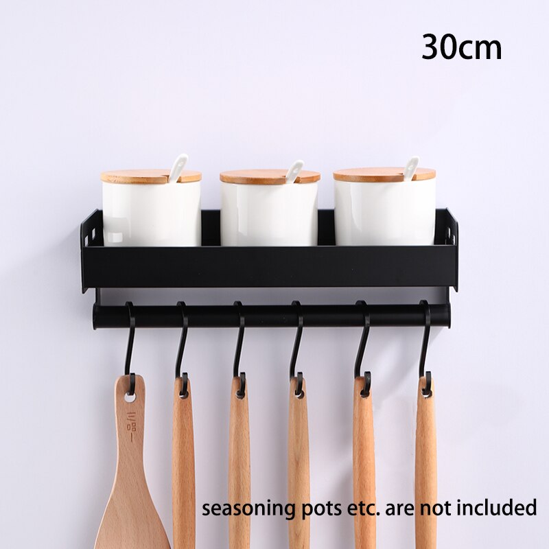 Wall-Mount Spice Racks Utensil Spoon Hanger Hook Kitchen Gadgets Accessories Supplies Kitchen Organizer Storage Shelves - Provence Home Living Store