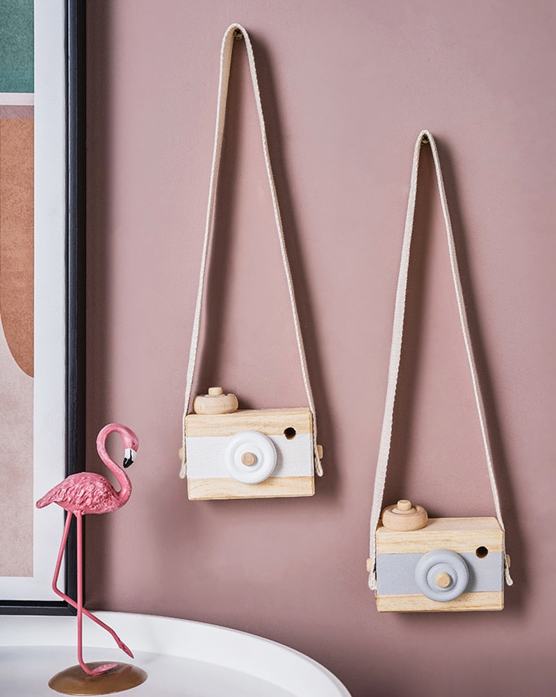 1PC Baby Wooden Toy Camera Fashion Pendant Baby Kids Hanging Camer Prop Decoration Nordic Hanging Wooden Camera Toy - Provence Home Living Store