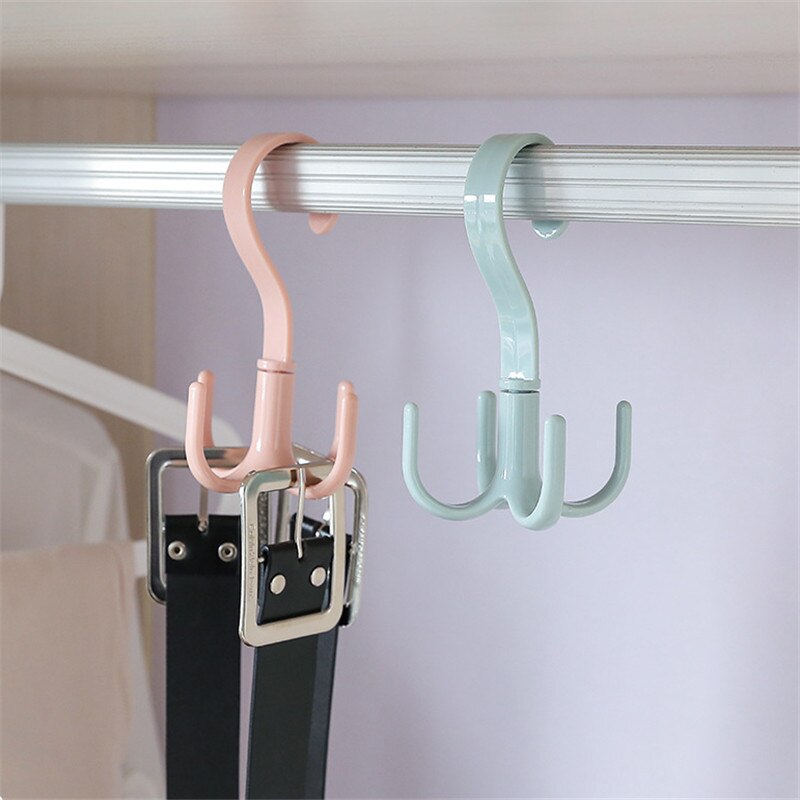 Multifunctional Rotated Hanger Hooks Space Saving Wardrobe Clothing Storage Rack Hook Clothes Scarf Belt Storage - Provence Home Living Store