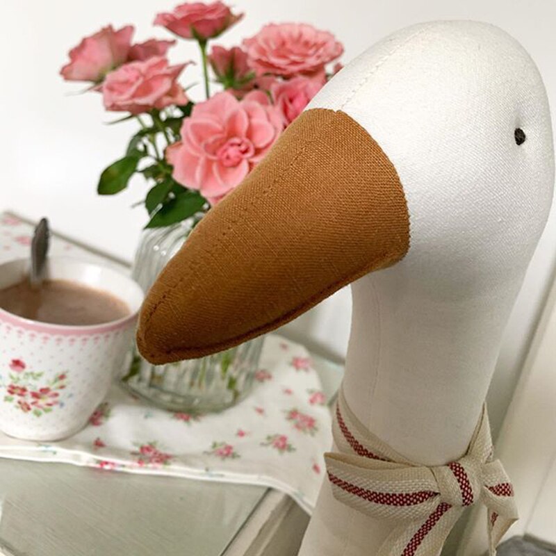 INS Stuffed White Goose、Rooster、Giraffe Toy For Baby Kid Animal Baby Accompanying Doll Comfort Toy Children Gift Room Decoration - Provence Home Living Store