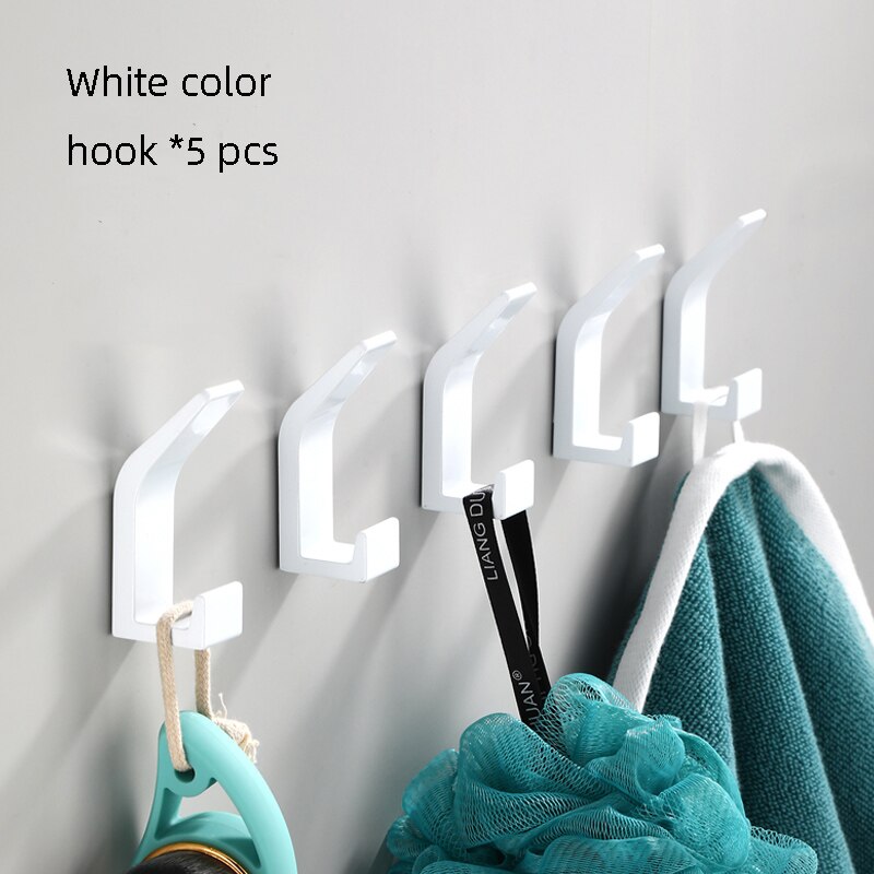 Self-adhesive clothes bag hanger hook kitchen storage towel hook for bathroom bath accessories modern wall hanger hook door hook - Provence Home Living Store