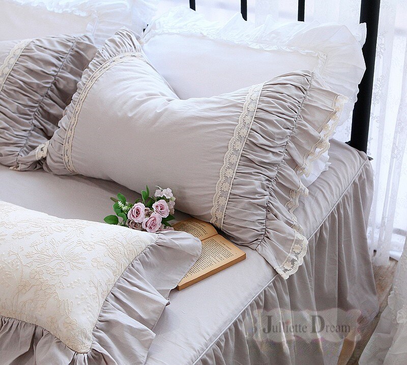 NEW Romantic Princess pillow case Ruffle Lace pillowcase home Wedding decorations Bedding Pillowcases pillow cover body pillow - Provence Home Living Store