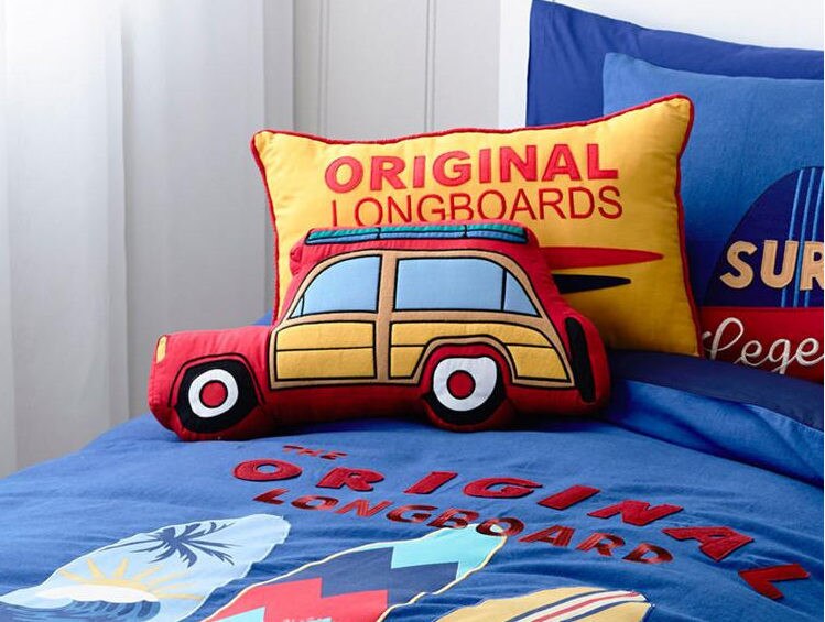 Fashion Fire truck design cushion quality Embroidery children car cushions cotton boy backrest pillow stereo stuffed bed pillows - Provence Home Living Store