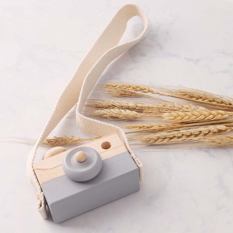 1PC Baby Wooden Toy Camera Fashion Pendant Baby Kids Hanging Camer Prop Decoration Nordic Hanging Wooden Camera Toy - Provence Home Living Store