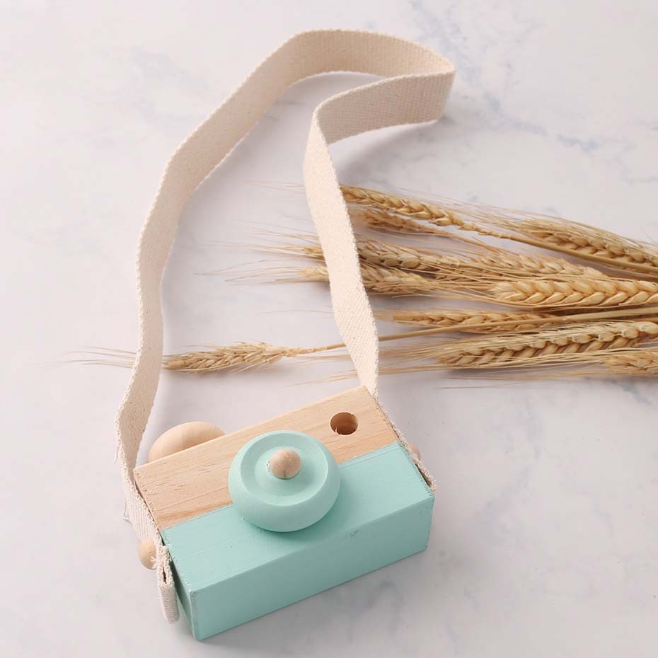 1PC Baby Wooden Toy Camera Fashion Pendant Baby Kids Hanging Camer Prop Decoration Nordic Hanging Wooden Camera Toy - Provence Home Living Store