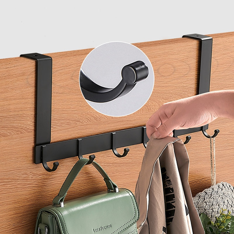 Hooks Over The Door Hook Home Bathroom Organizer Rack Clothes Coat Hat Towel Hanger New Bathroom Kitchen Accessories Holder - Provence Home Living Store