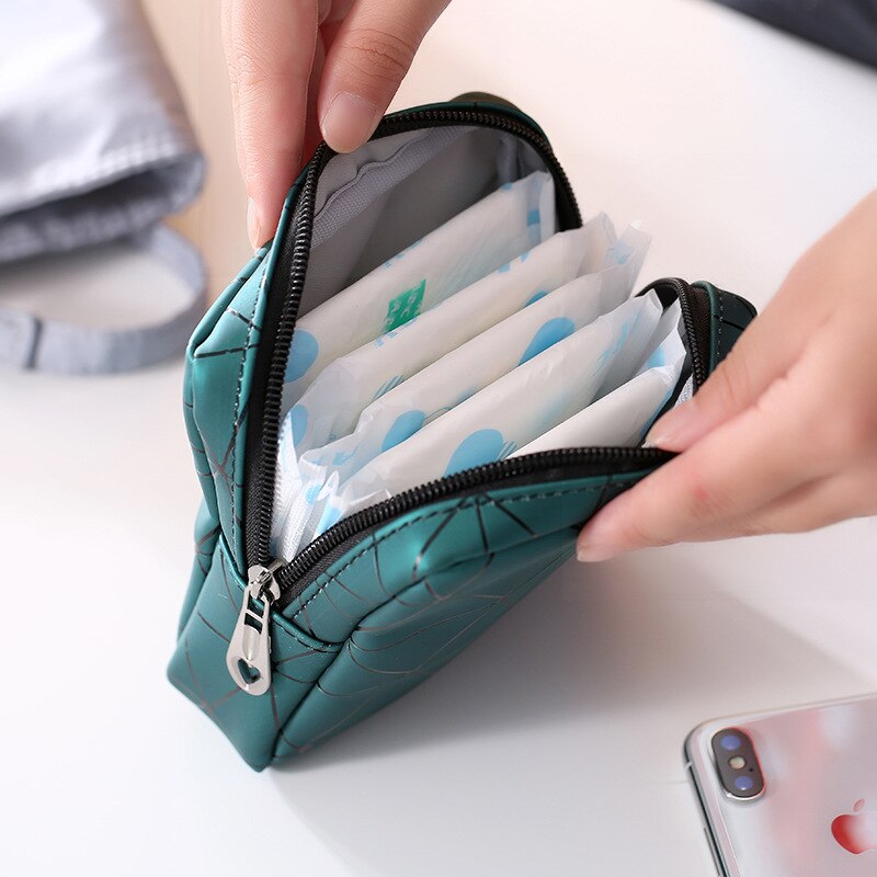 Waterproof Sanitary Pad Bags Multifunctional Organizer Bag For Travel，Tampon Storage Bag Portable Makeup Key Earphone Organizer - Provence Home Living Store