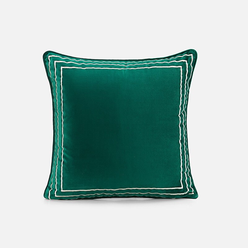 Living Room Luxurious Lint Throw Pillowcase, Cushion Cover Couch Accessories Fashion Home Decor Sofa All-match Pillow Euro Sham - Provence Home Living Store