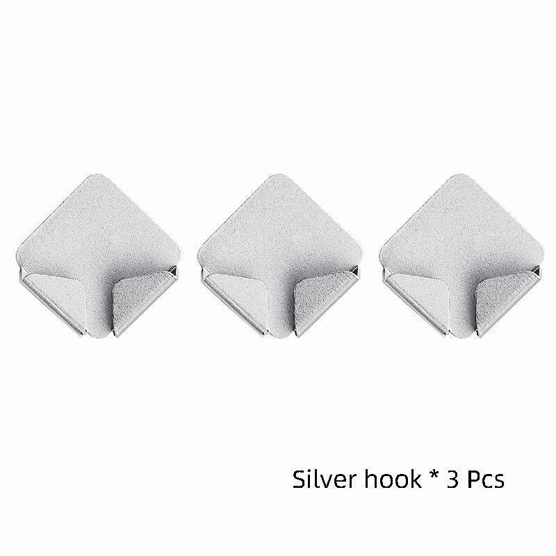 Wall Storage Aluminum Alloy Hook Plug Socket Holder Home Wire Plugs Adhesive Hanger Home Office Storage Racks Bathroom - Provence Home Living Store